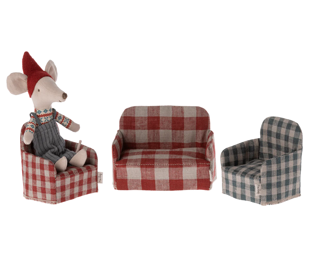 Maileg Chair, Mouse - Red