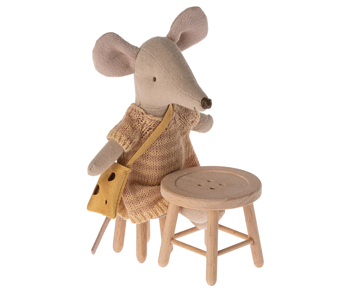 Maileg Table & Stool Set, Mouse