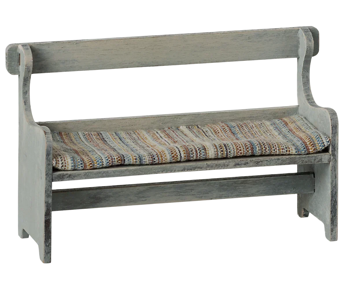 Maileg Bench, Mouse - Vintage off white