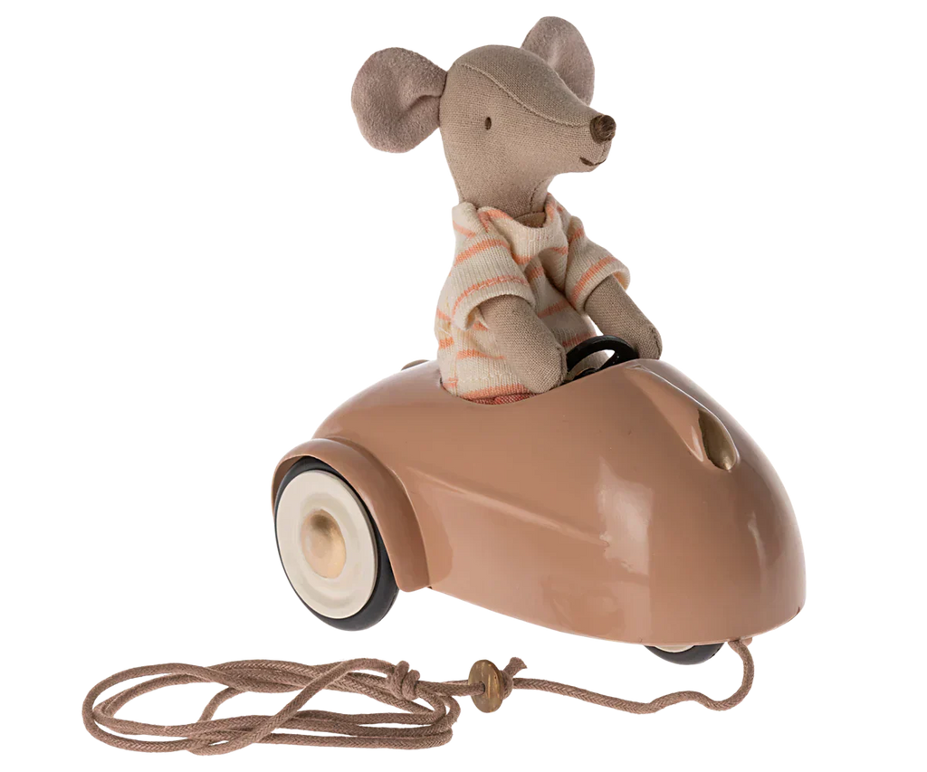Maileg Car, Mouse - Dark Powder