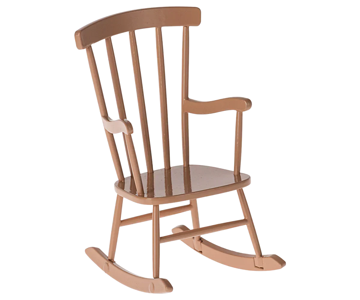 Maileg Rocking chair, Mouse - Dark Powder