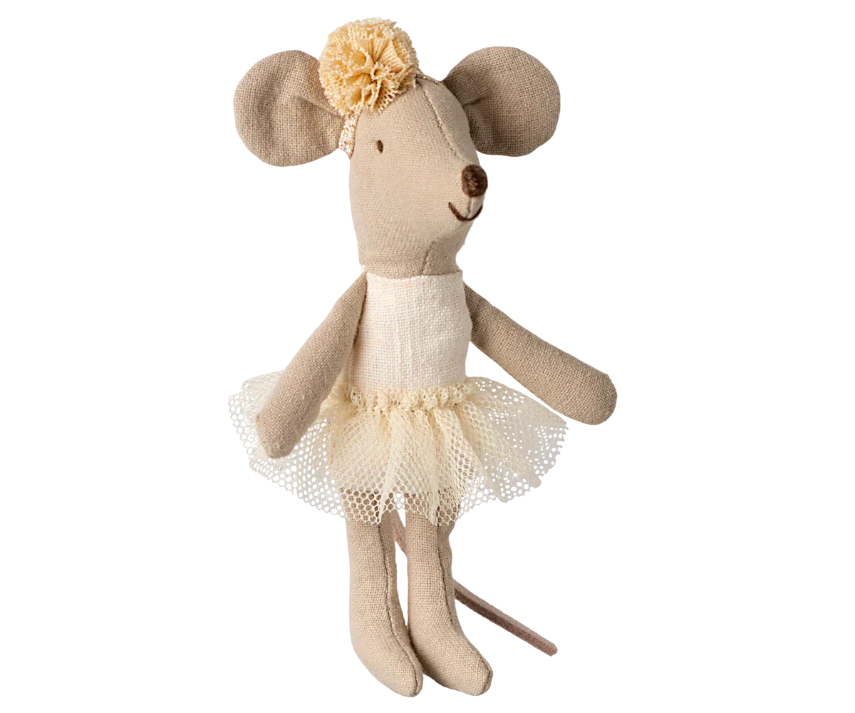 Maileg Ballerina Mouse, Little Sister - Off White
