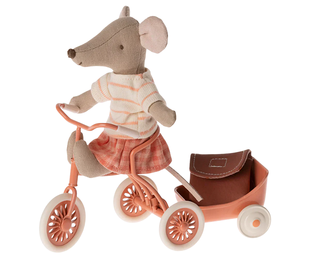 Maileg Tricycle Mouse Big Sister Coral
