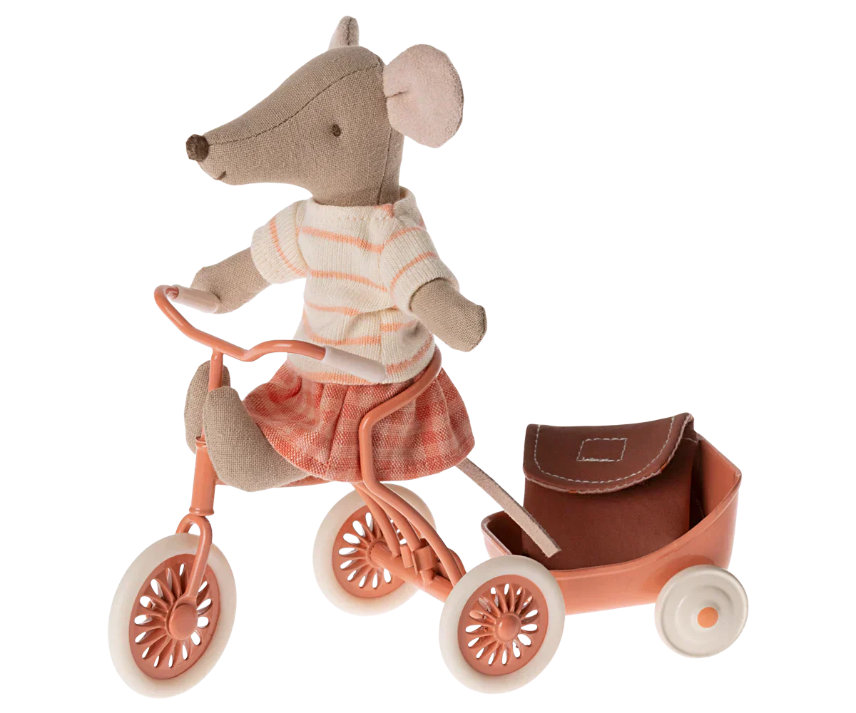 Maileg Tricycle Mouse Big Sister Coral