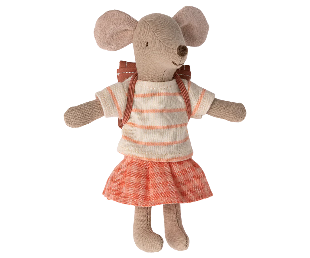 Maileg Tricycle Mouse Big Sister Coral