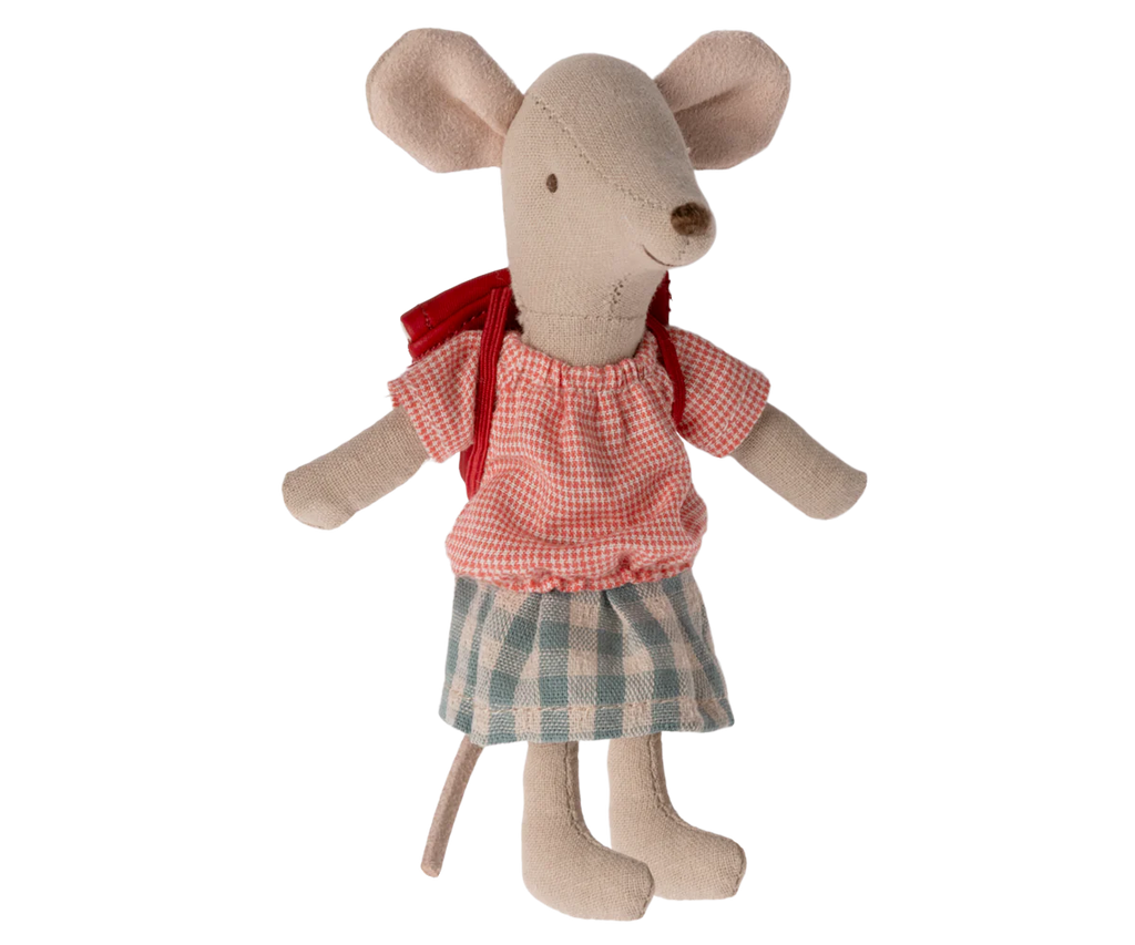 Maileg Tricycle Mouse Big Sister Red