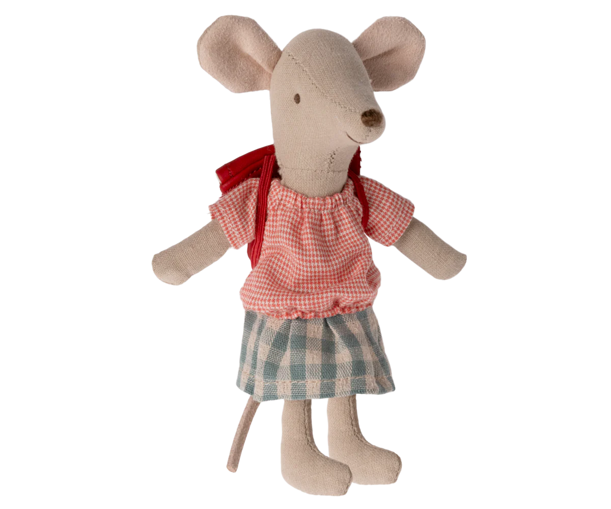 Maileg Tricycle Mouse Big Sister Red