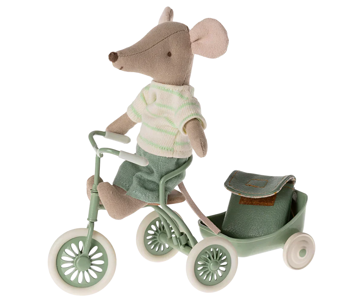Maileg Tricycle Mouse Big Brother, Mint