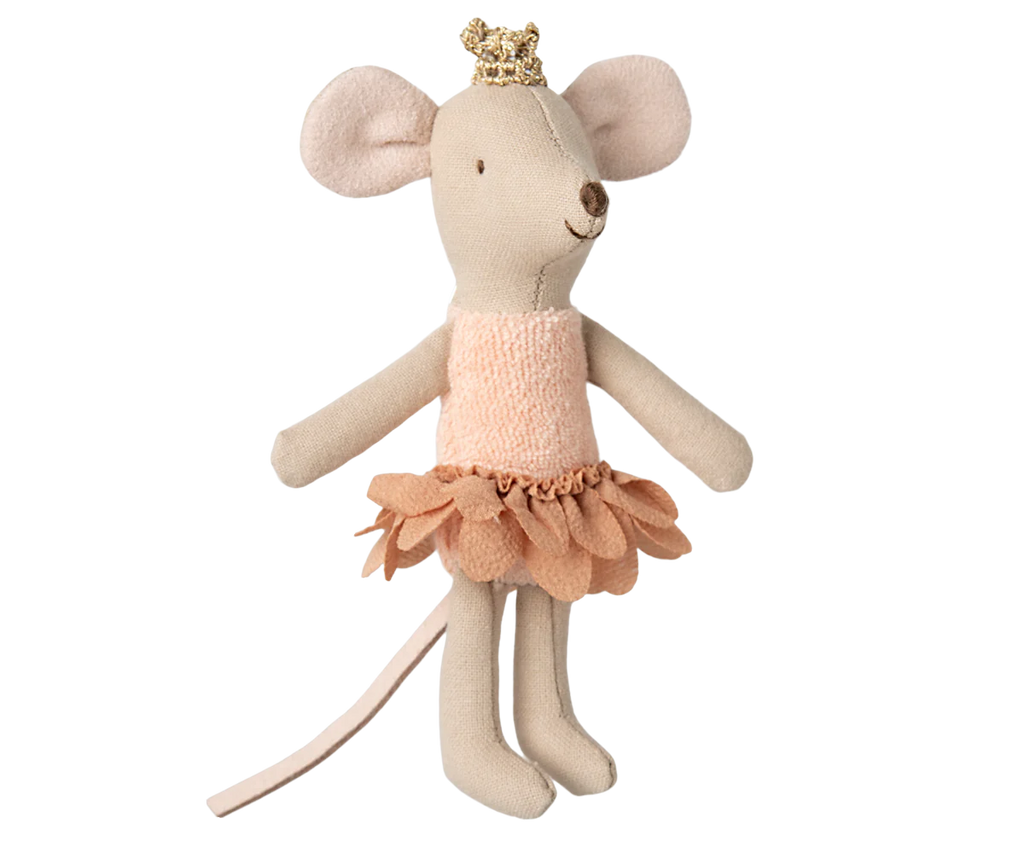 Maileg Princess Mouse, Little sister in Matchbox - Petal Skirt