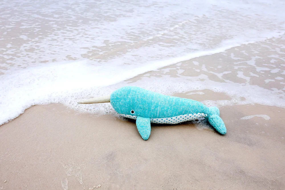 Mon Ami Nev Narwhal Knit Toy