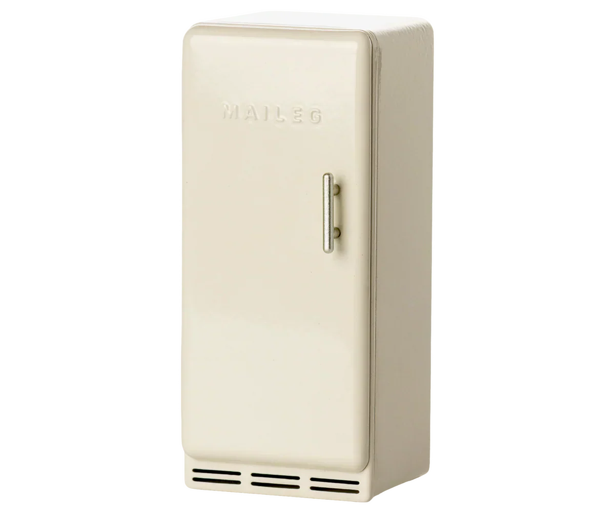 Maileg Metal Fridge, Mouse - Off white