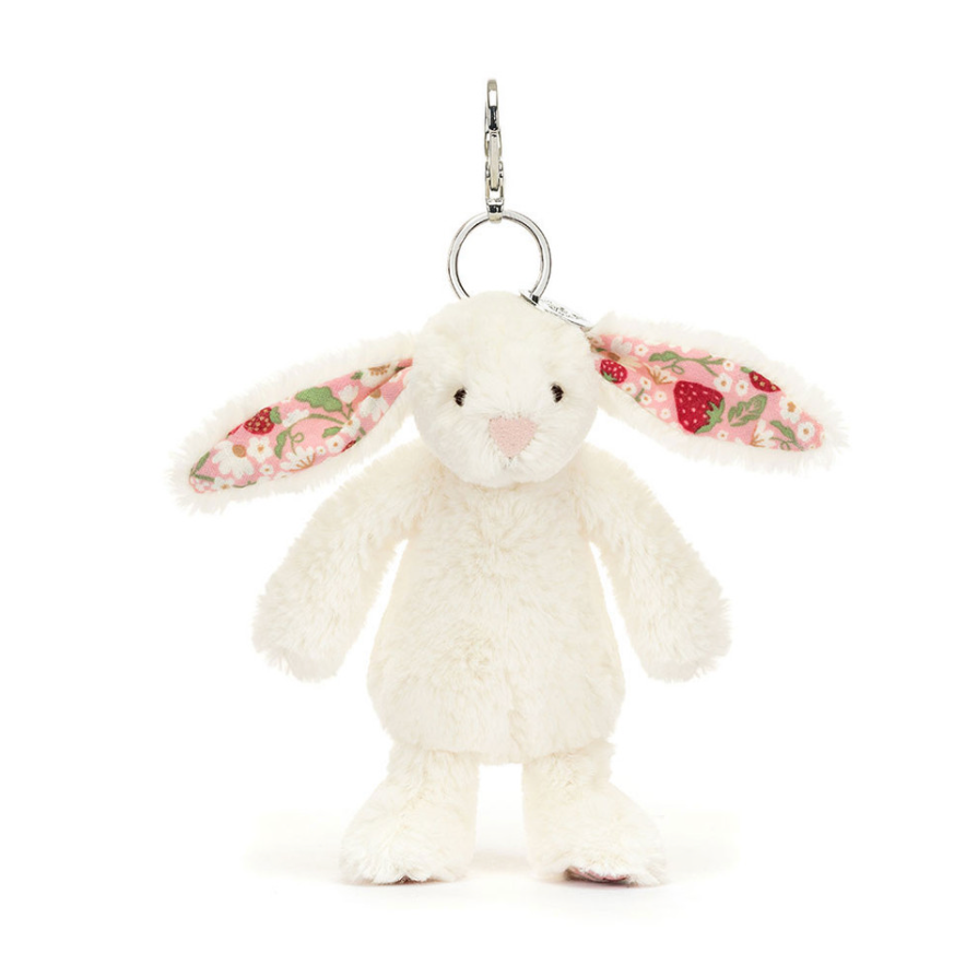 Blossom Cream Bunny 'Berry' Bag Charm