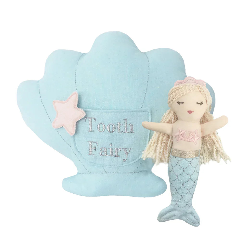 Mon Ami Mimi Mermaid Tooth Fairy Pillow and Doll Set