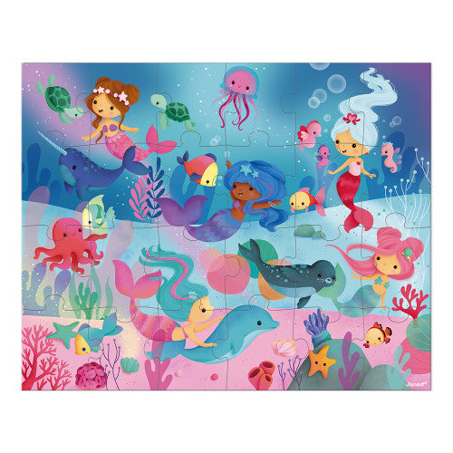 Suitcase Puzzle Mermaids 24 pieces