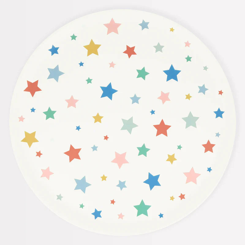 Meri Meri Star Pattern Reusable Large Plates