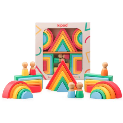 Kipod Montessori Rainbow Blocks