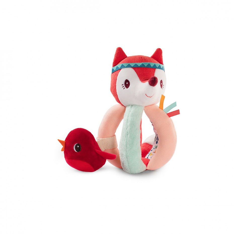 Alice the Fox Rattle with Handles