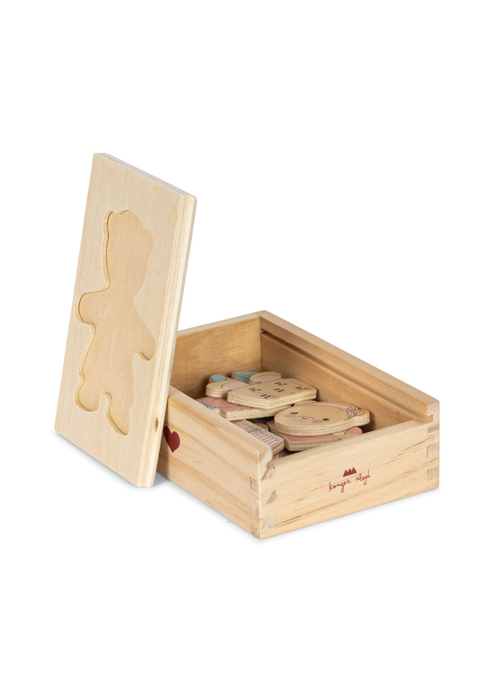 Konges Sløjd Wooden Teddy Dress Up Puzzle